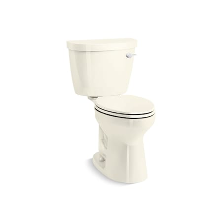 Kohler Toilet, Gravity Flush, Floor Mounted Mount, Elongated, Biscuit 31621-RA-96